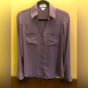 Express Slim Portofino Shirt, Small, Lavender